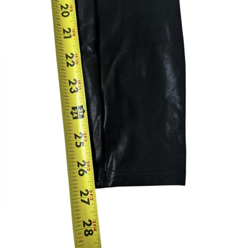 Spanx Women Size Medium Leggings Black Chrome High Rise | 61-41 - Picture 7 of 7